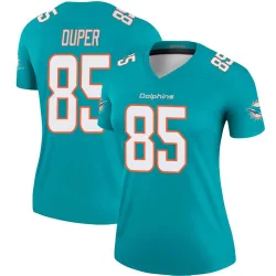 Women's Mark Duper Miami Dolphins No.85 Legend Jersey - Aqua
