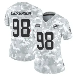 Women's Matt Dickerson Miami Dolphins No.98 Limited 2024 Salute to Service Jersey - Arctic Camo