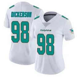 Women's Matt Dickerson Miami Dolphins No.98 limited Vapor Untouchable Jersey - White