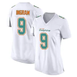 Women's Melvin Ingram Miami Dolphins No.9 Game Fashion Jersey - White