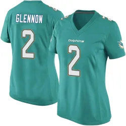 Women's Mike Glennon Miami Dolphins No.2 Game Team Color Jersey - Aqua