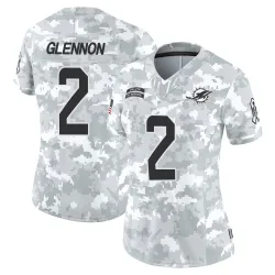 Women's Mike Glennon Miami Dolphins No.2 Limited 2024 Salute to Service Jersey - Arctic Camo