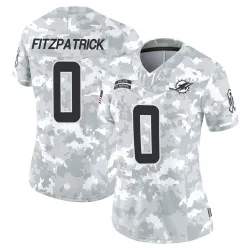 Women's Minkah Fitzpatrick Miami Dolphins No.0 Limited 2024 Salute to Service Jersey - Arctic Camo
