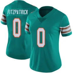 Women's Minkah Fitzpatrick Miami Dolphins No.0 Limited Alternate Vapor Untouchable Jersey - Aqua