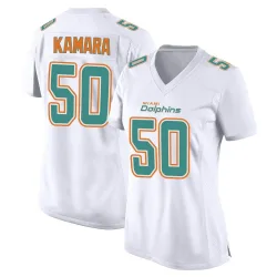 Women's Mohamed Kamara Miami Dolphins No.50 Game Fashion Jersey - White