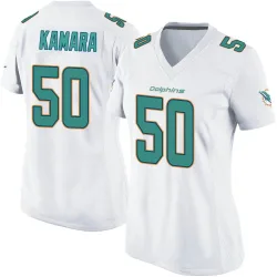 Women's Mohamed Kamara Miami Dolphins No.50 Game Jersey - White