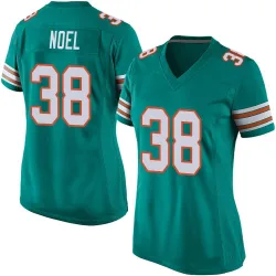 Women's Nate Noel Miami Dolphins No.38 Game Alternate Jersey - Aqua
