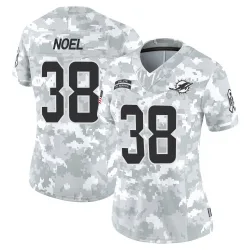 Women's Nate Noel Miami Dolphins No.38 Limited 2024 Salute to Service Jersey - Arctic Camo