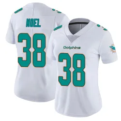 Women's Nate Noel Miami Dolphins No.38 limited Vapor Untouchable Jersey - White