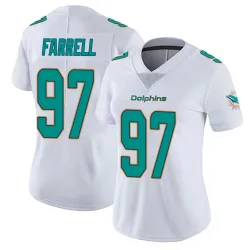 Women's Neil Farrell Miami Dolphins No.97 limited Vapor Untouchable Jersey - White