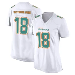 Women's Nick Westbrook-Ikhine Miami Dolphins No.18 Game Fashion Jersey - White