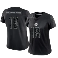 Women's Nick Westbrook-Ikhine Miami Dolphins No.18 Limited Reflective Jersey - Black