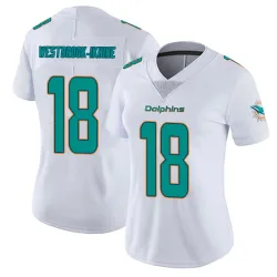 Women's Nick Westbrook-Ikhine Miami Dolphins No.18 limited Vapor Untouchable Jersey - White