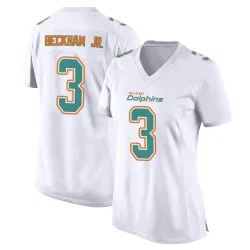 Women's Odell Beckham Jr. Miami Dolphins No.3 Game Fashion Jersey - White