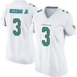Women's Odell Beckham Jr. Miami Dolphins No.3 Game Jersey - White