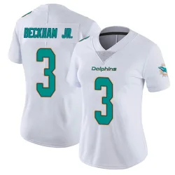 Women's Odell Beckham Jr. Miami Dolphins No.3 limited Vapor Untouchable Jersey - White