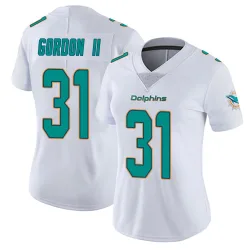 Women's Ollie Gordon II Miami Dolphins No.31 limited Vapor Untouchable Jersey - White