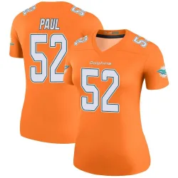 Women's Patrick Paul Miami Dolphins No.52 Legend Color Rush Jersey - Orange
