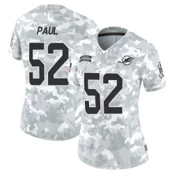 Women's Patrick Paul Miami Dolphins No.52 Limited 2024 Salute to Service Jersey - Arctic Camo