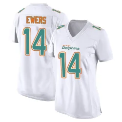 Women's Quinn Ewers Miami Dolphins No.14 Game Fashion Jersey - White