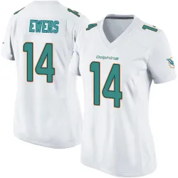 Women's Quinn Ewers Miami Dolphins No.14 Game Jersey - White