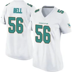 Women's Quinton Bell Miami Dolphins No.56 Game Jersey - White