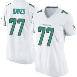 Women's Ryan Hayes Miami Dolphins No.77 Game Jersey - White
