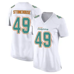 Women's Ryan Stonehouse Miami Dolphins No.49 Game Fashion Jersey - White