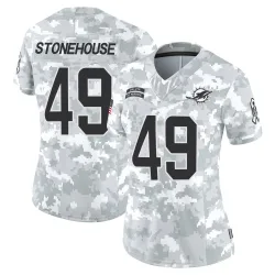 Women's Ryan Stonehouse Miami Dolphins No.49 Limited 2024 Salute to Service Jersey - Arctic Camo