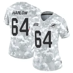 Women's Sean Harlow Miami Dolphins No.64 Limited 2024 Salute to Service Jersey - Arctic Camo
