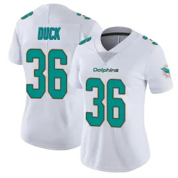 Women's Storm Duck Miami Dolphins No.36 limited Vapor Untouchable Jersey - White