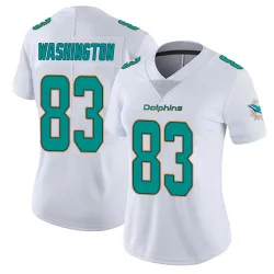 Women's Tahj Washington Miami Dolphins No.83 limited Vapor Untouchable Jersey - White