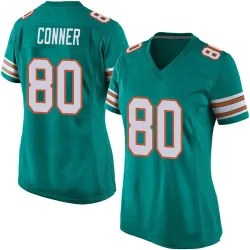 Women's Tanner Conner Miami Dolphins No.80 Game Alternate Jersey - Aqua