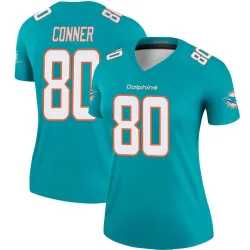 Women's Tanner Conner Miami Dolphins No.80 Legend Jersey - Aqua