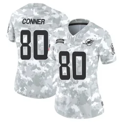 Women's Tanner Conner Miami Dolphins No.80 Limited 2024 Salute to Service Jersey - Arctic Camo