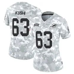 Women's Tedi Kushi Miami Dolphins No.63 Limited 2024 Salute to Service Jersey - Arctic Camo