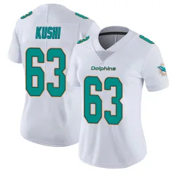 Women's Tedi Kushi Miami Dolphins No.63 limited Vapor Untouchable Jersey - White