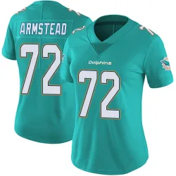 Women's Terron Armstead Miami Dolphins No.72 Limited Team Color Vapor Untouchable Jersey - Aqua