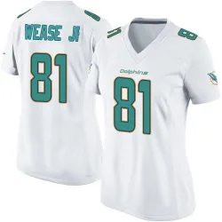 Women's Theo Wease Jr. Miami Dolphins No.81 Game Jersey - White