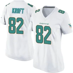 Women's Tyler Kroft Miami Dolphins No.82 Game Jersey - White