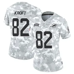 Women's Tyler Kroft Miami Dolphins No.82 Limited 2024 Salute to Service Jersey - Arctic Camo