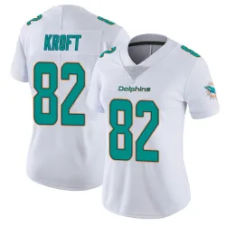 Women's Tyler Kroft Miami Dolphins No.82 limited Vapor Untouchable Jersey - White