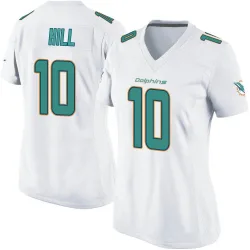 Women's Tyreek Hill Miami Dolphins No.10 Game Jersey - White