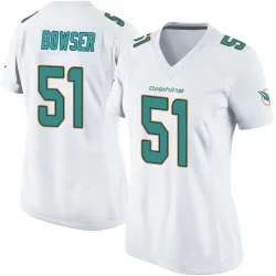 Women's Tyus Bowser Miami Dolphins No.51 Game Jersey - White