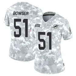 Women's Tyus Bowser Miami Dolphins No.51 Limited 2024 Salute to Service Jersey - Arctic Camo