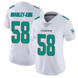 Women's William Bradley-King Miami Dolphins No.58 limited Vapor Untouchable Jersey - White