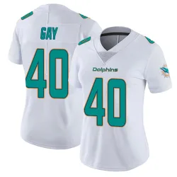 Women's Willie Gay Miami Dolphins No.40 limited Vapor Untouchable Jersey - White