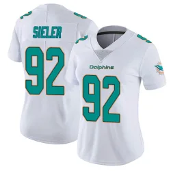 Women's Zach Sieler Miami Dolphins No.92 limited Vapor Untouchable Jersey - White