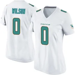 Women's Zach Wilson Miami Dolphins No.0 Game Jersey - White
