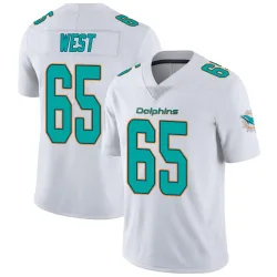 Youth Addison West Miami Dolphins No.65 limited Vapor Untouchable Jersey - White